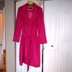 Sam Edelman hot pink car coat